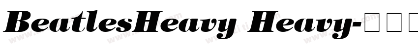 BeatlesHeavy Heavy字体转换
